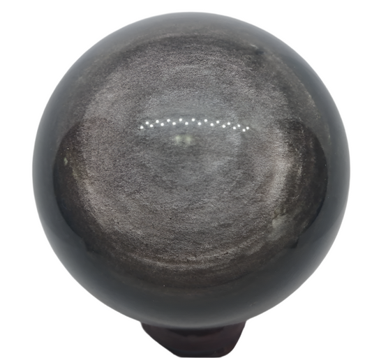 2.3lbs Silver Sheen Obsidian Crystal Sphere