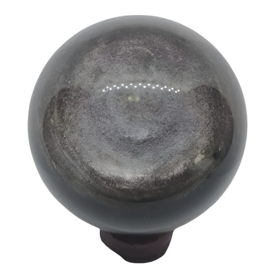 2.3lbs Silver Sheen Obsidian Crystal Sphere