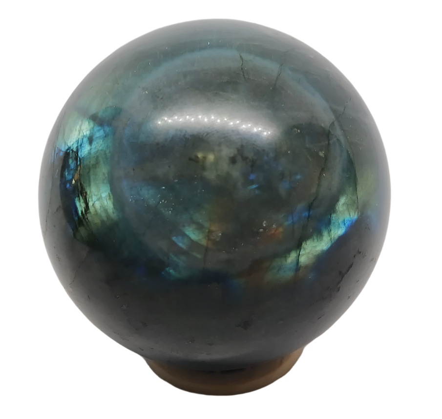 390G Labradorite Crystal Sphere