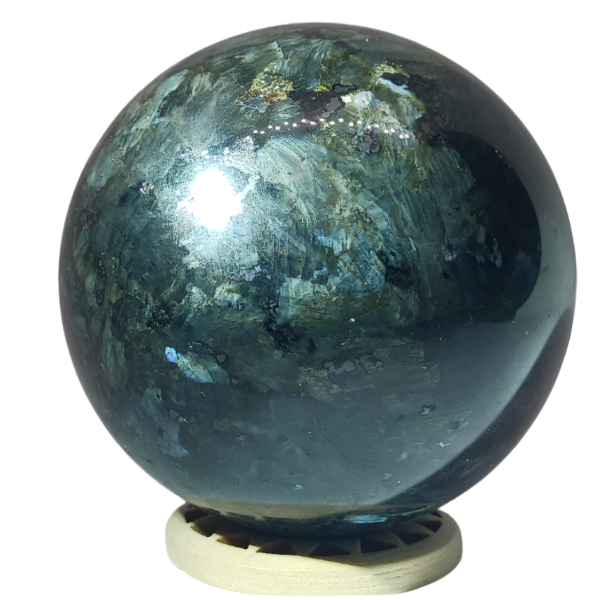 292G Larvikite Crystal Sphere
