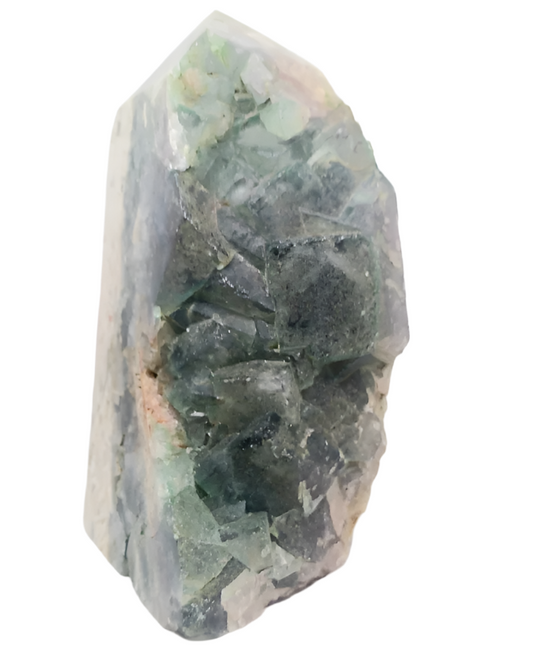 3.1lbs Fluorite Crystal Raw Tower