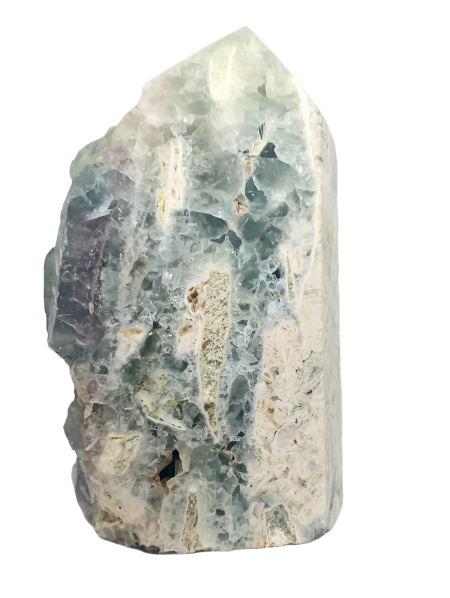 3.1lbs Fluorite Crystal Raw Tower