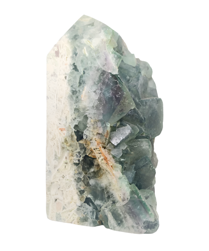 3.1lbs Fluorite Crystal Raw Tower