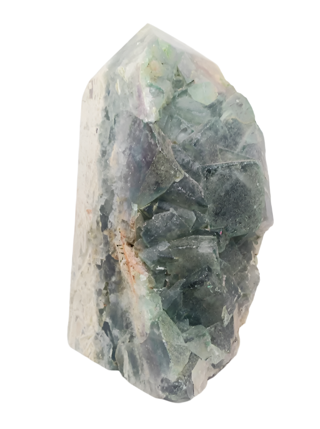 3.1lbs Fluorite Crystal Raw Tower