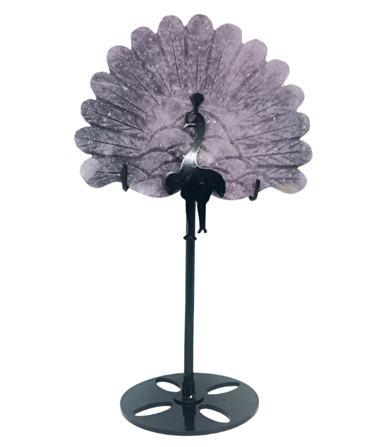 Lepidolite Crystal Peacock Wings