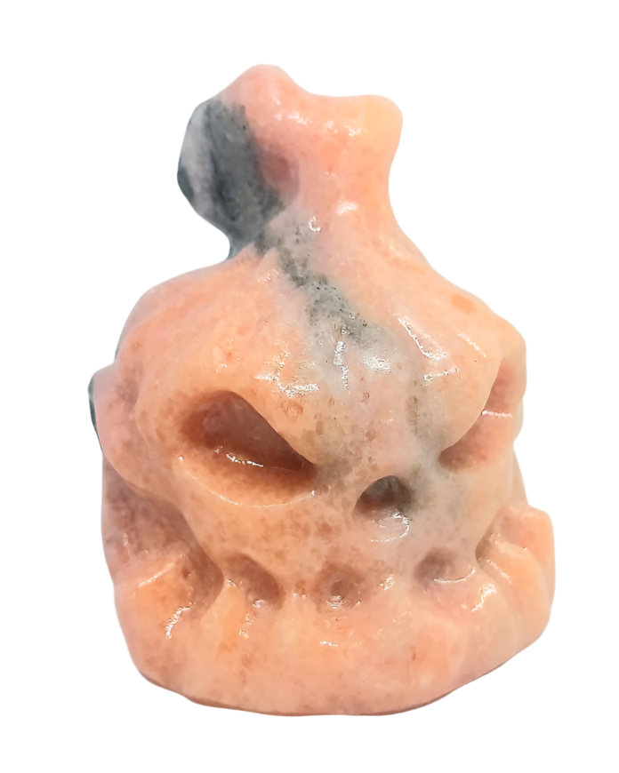 225g Sunstone Crystal Creepy Jack O Lantern Pumpkin Carving
