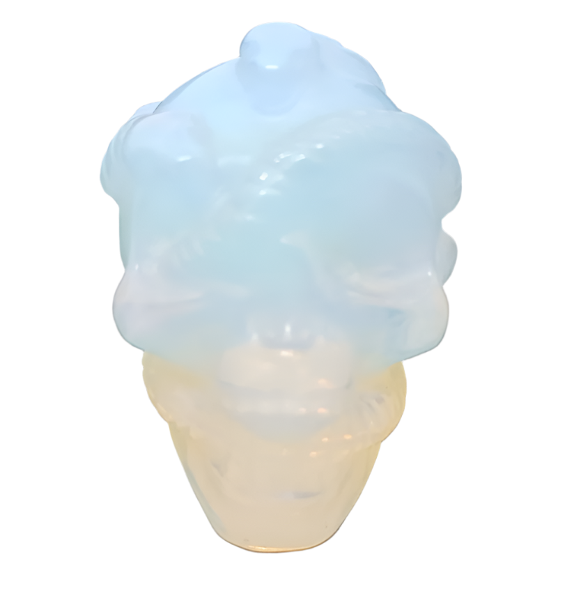 147G Opalite Crystal Medusa Skull
