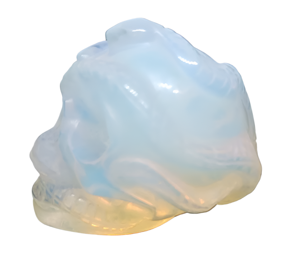 147G Opalite Crystal Medusa Skull