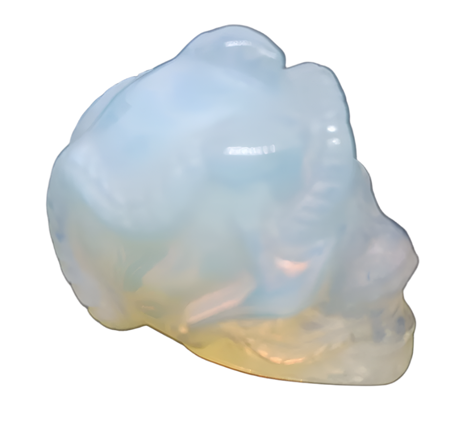 147G Opalite Crystal Medusa Skull