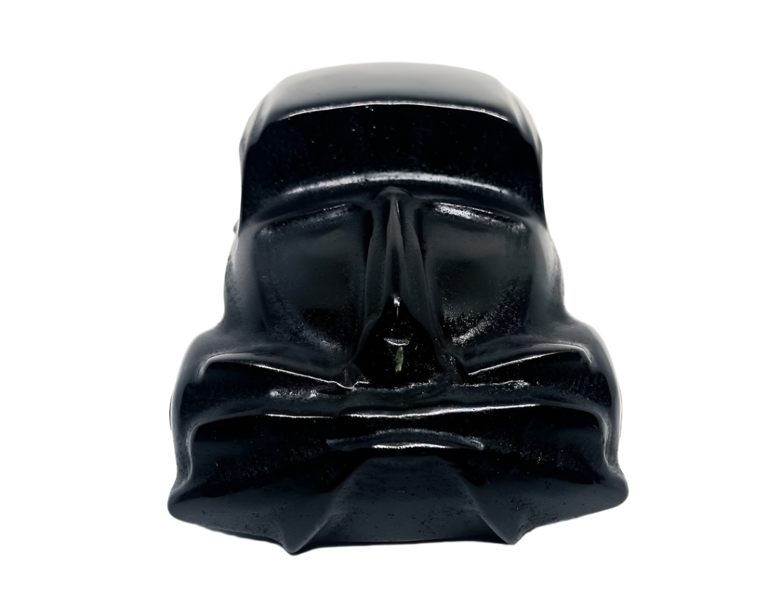 263g Obsidian Crystal Car Carving