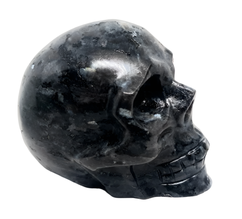 382G Larvikite Crystal Skull