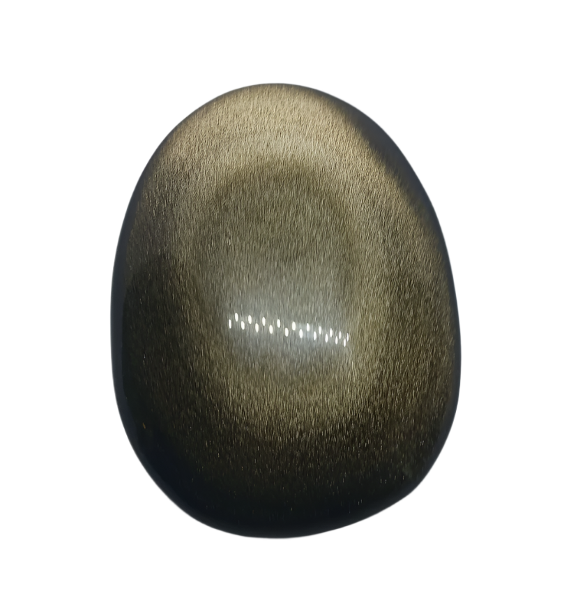130G Golden Obsidian Palm Stone
