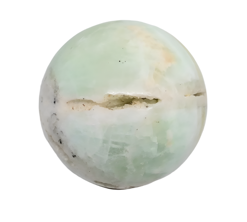 343G Pistachio Calcite Crystal Sphere