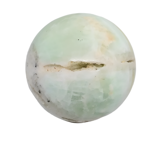 343G Pistachio Calcite Crystal Sphere