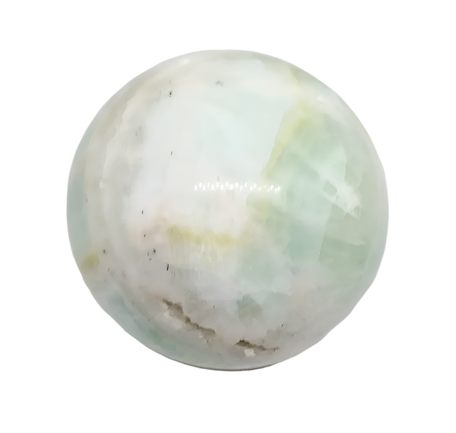 343G Pistachio Calcite Crystal Sphere