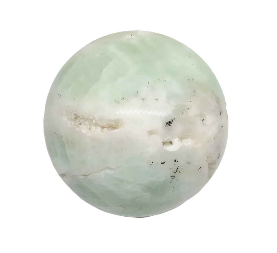 343G Pistachio Calcite Crystal Sphere
