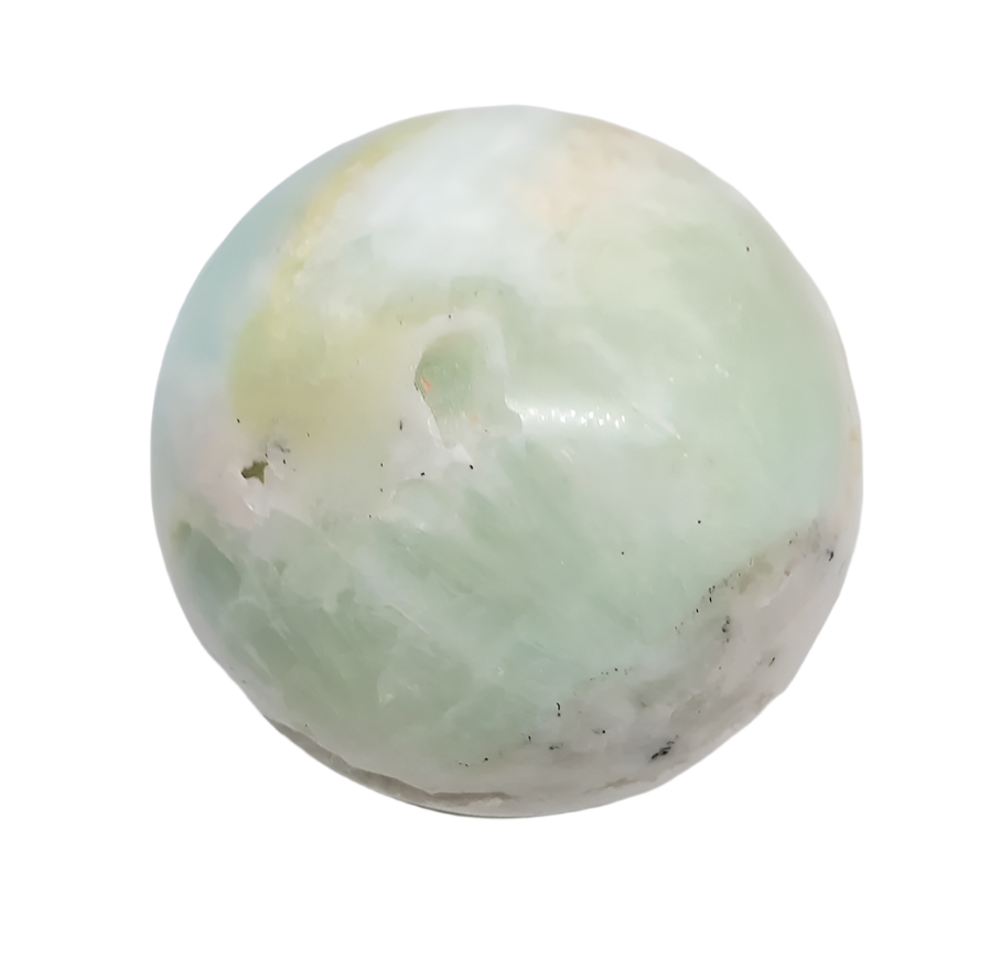343G Pistachio Calcite Crystal Sphere