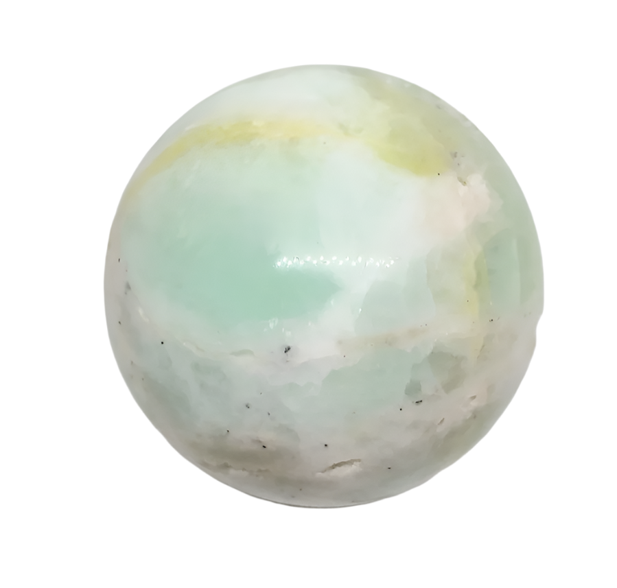 343G Pistachio Calcite Crystal Sphere