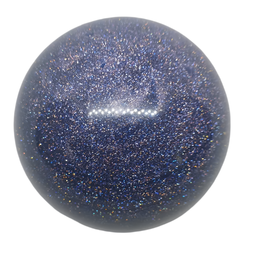593G Blue Sandstone Crystal Sphere
