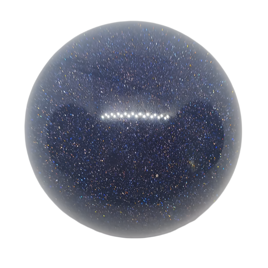 593G Blue Sandstone Crystal Sphere