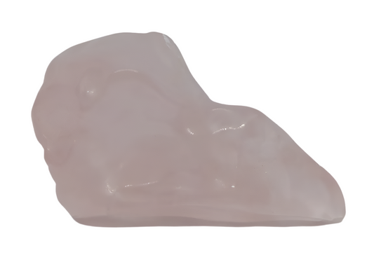 Rose Quartz Raven Skull