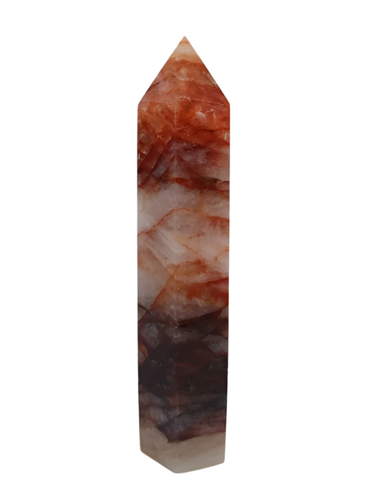 168G Brazilian Fire Quartz Tower
