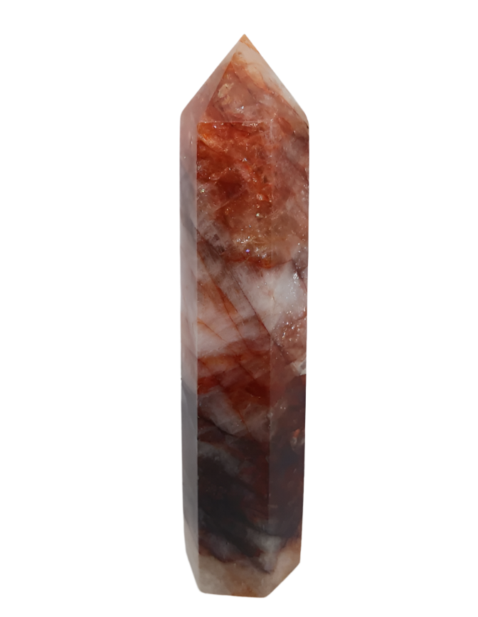 168G Brazilian Fire Quartz Tower
