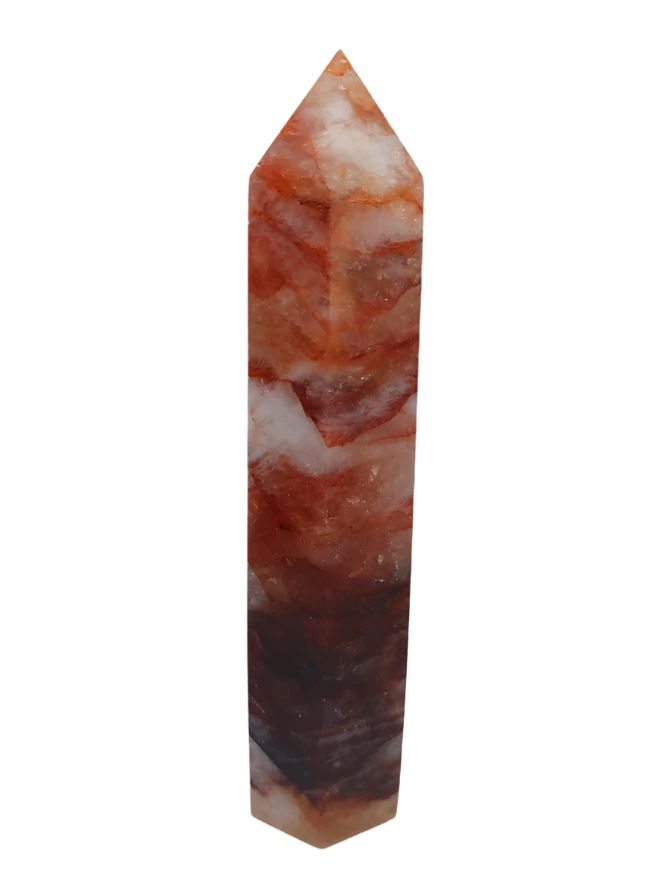 168G Brazilian Fire Quartz Tower