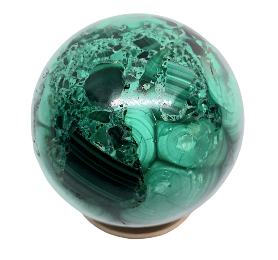 249G Malachite Crystal Sphere