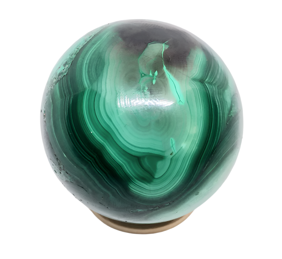 249G Malachite Crystal Sphere