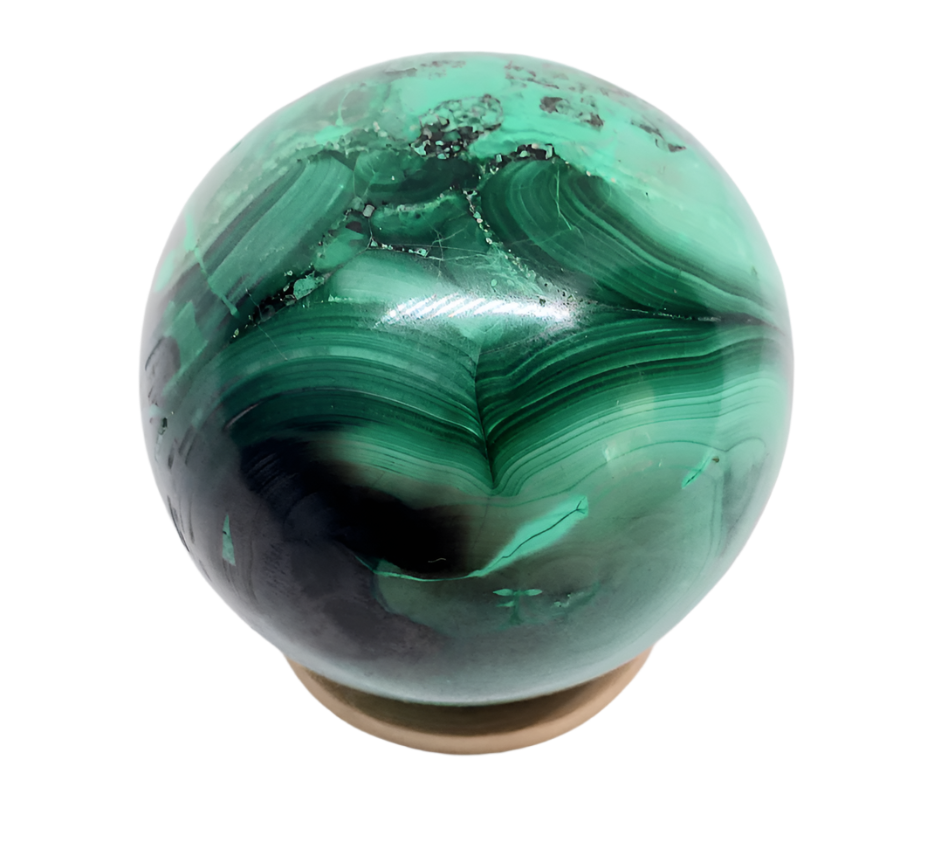 249G Malachite Crystal Sphere