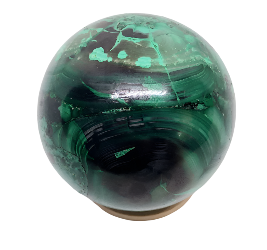 249G Malachite Crystal Sphere