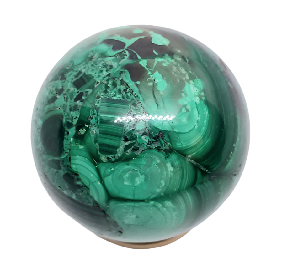 249G Malachite Crystal Sphere