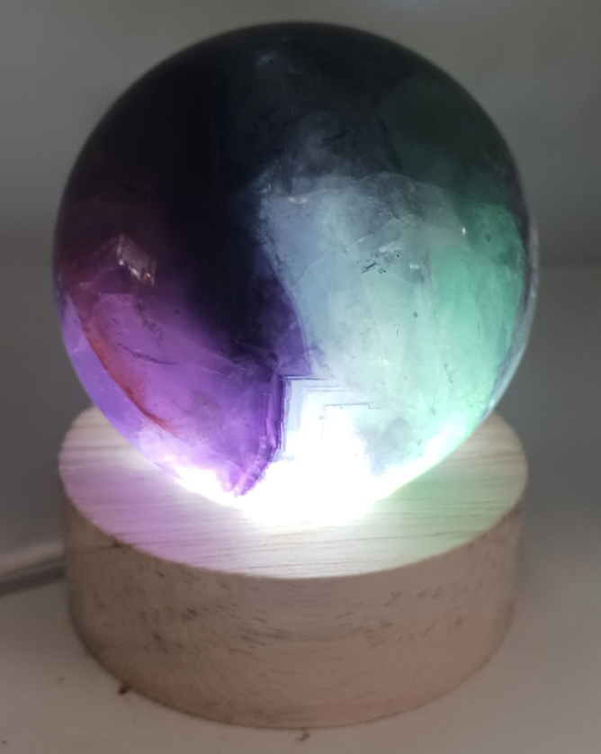 315G Fluorite Crystal Sphere