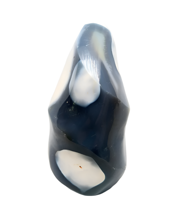 696G Orca Agate Crystal Flame