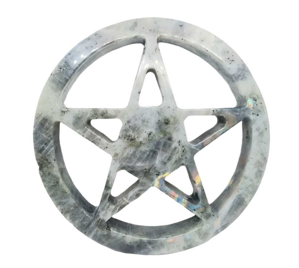 642G Labradorite Crystal Pentagram