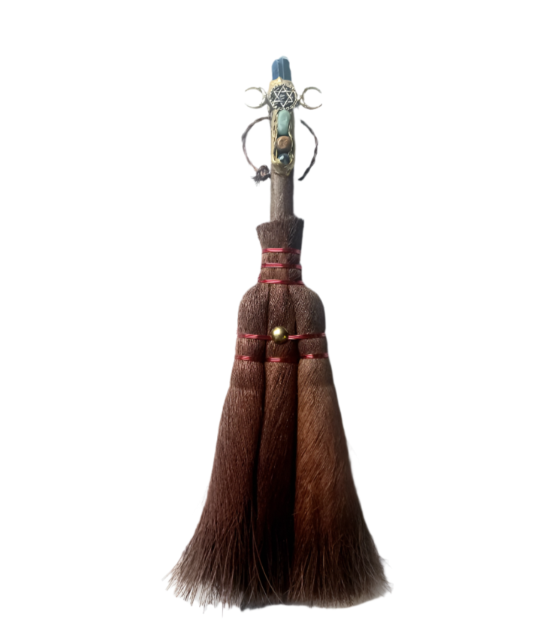 Aura Quartz Crystal Point Witch's Broom