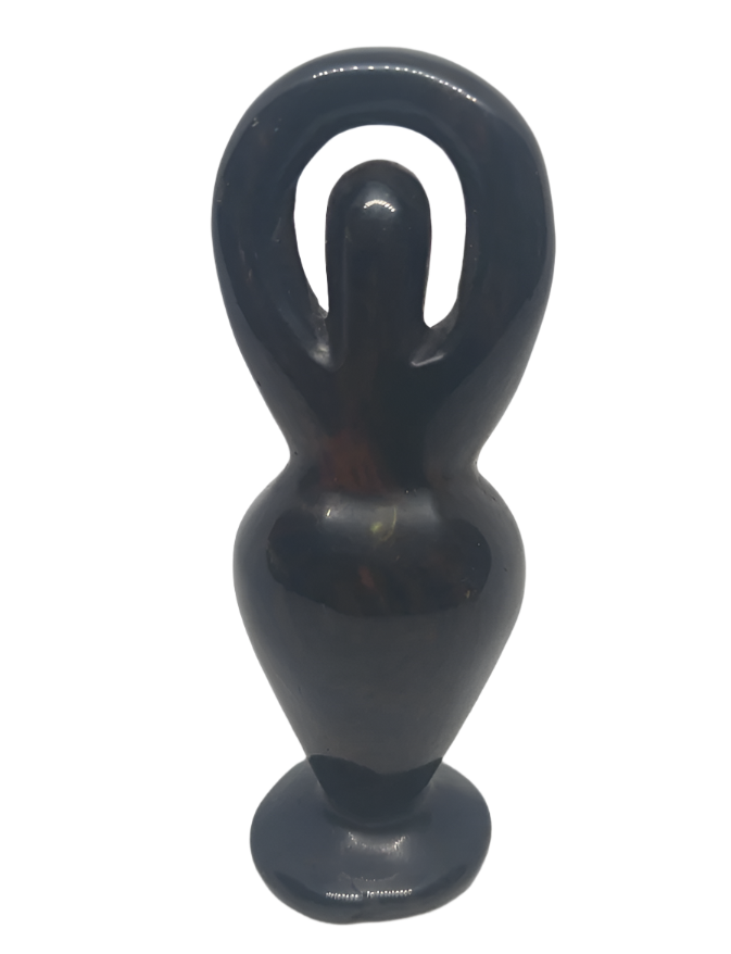 Obsidian Crystal Fertility Goddess