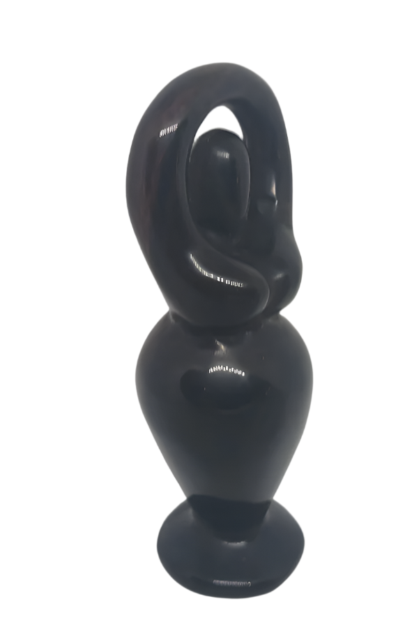 Obsidian Crystal Fertility Goddess