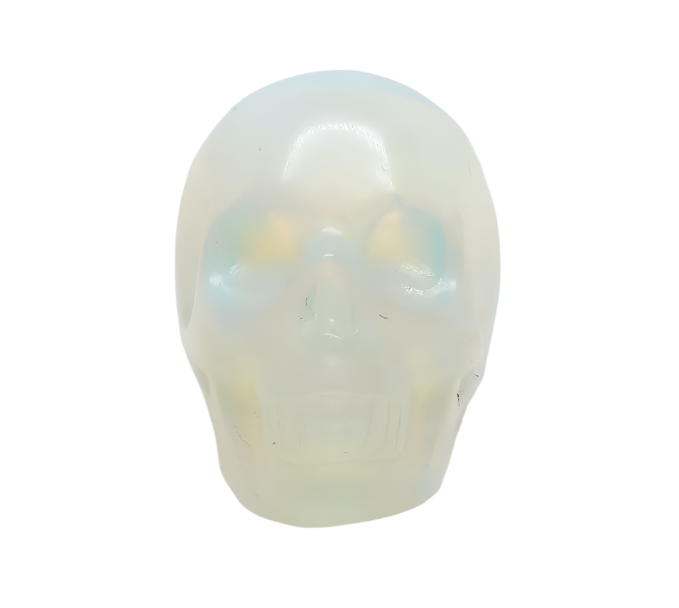 Opalite Crystal Skull Ring