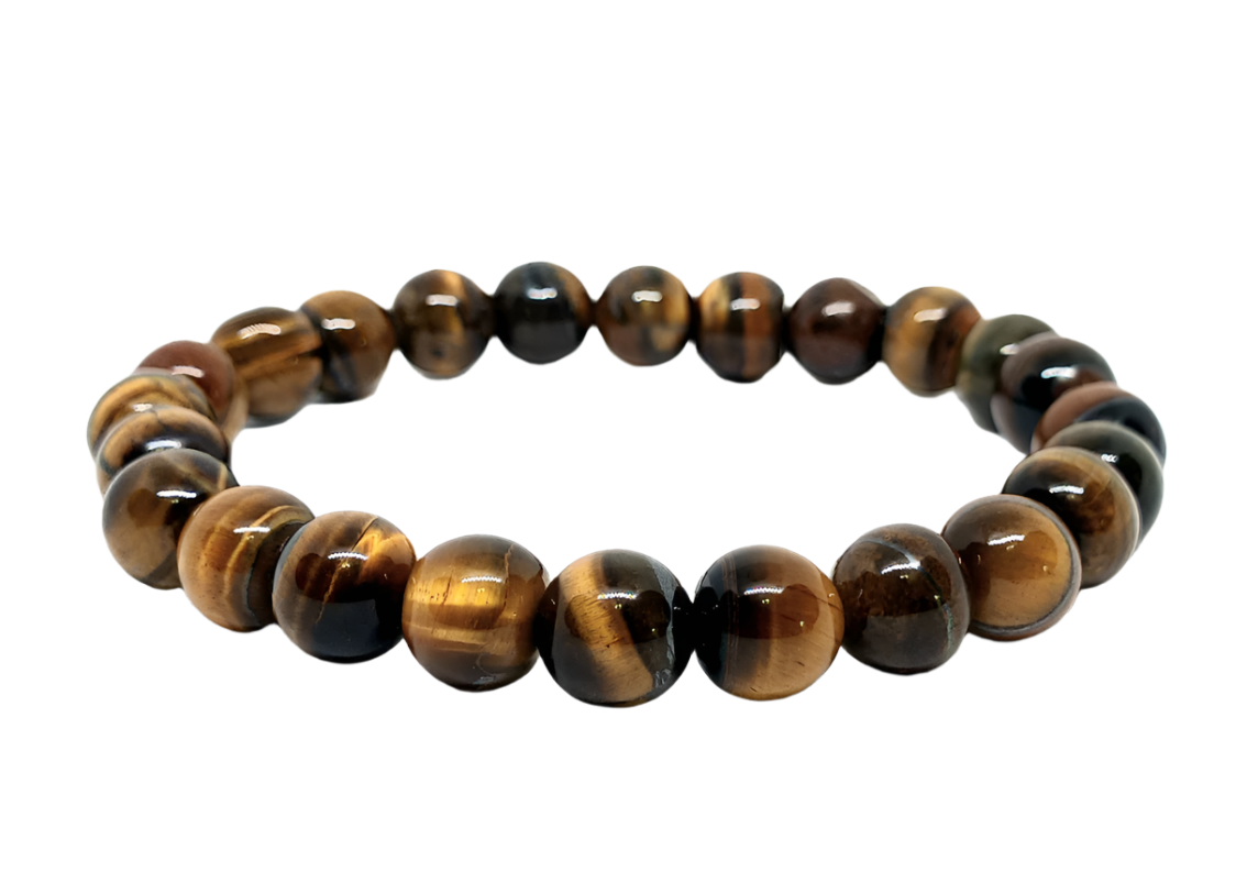 8MM Tiger's Eye Crystal Bracelet
