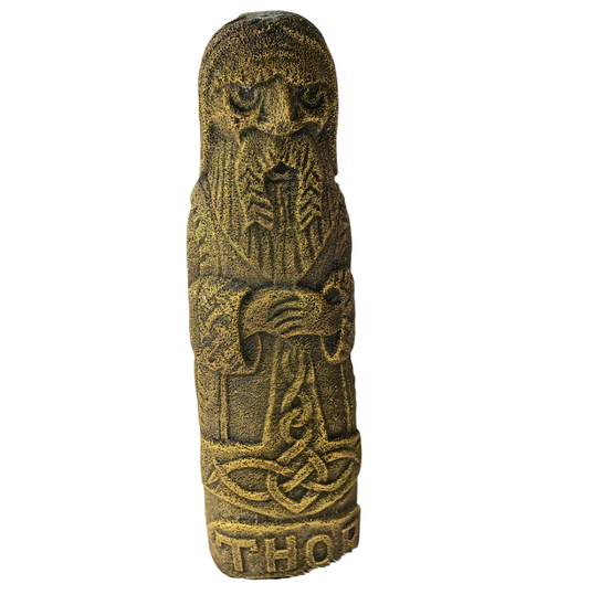 4.3lbs Volcanic Lava Stone Thor Big Crystal Carving