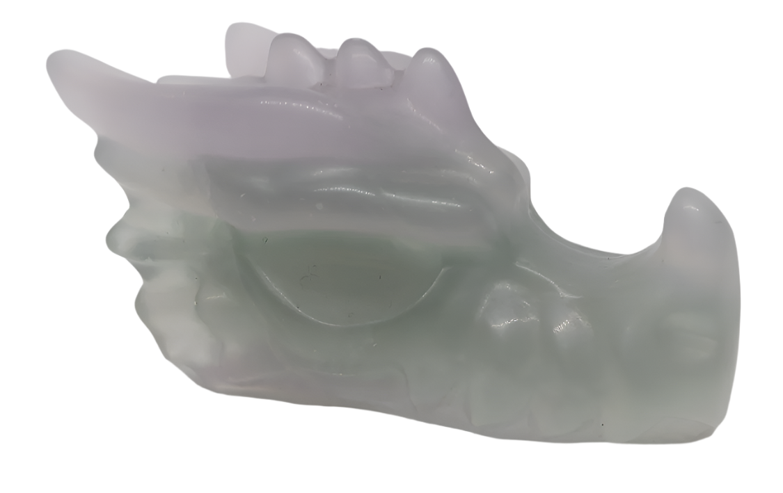 345G Fluorite Crystal Dragon Head