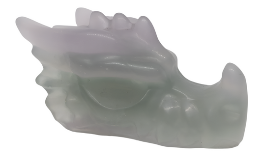 345G Fluorite Crystal Dragon Head