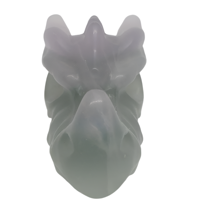 345G Fluorite Crystal Dragon Head