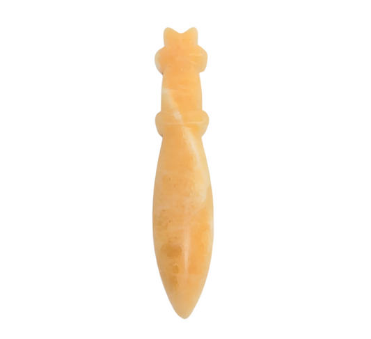Yellow Calcite Crystal Athame