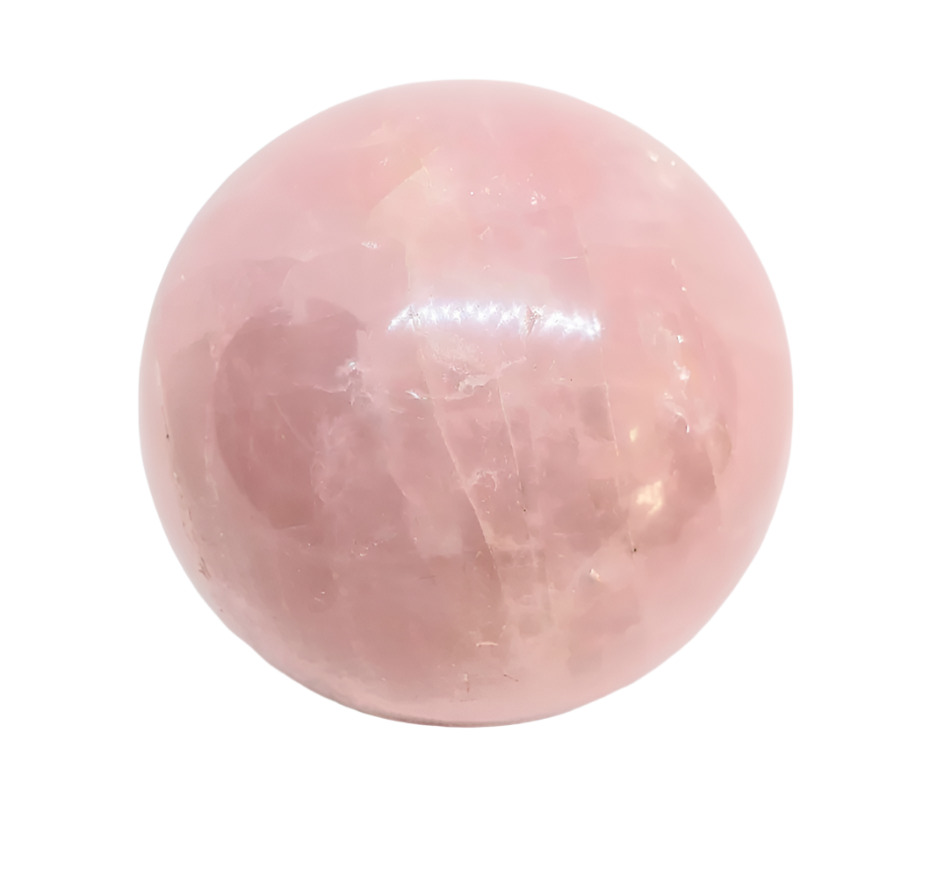 781g Rose Quartz Crystal Sphere