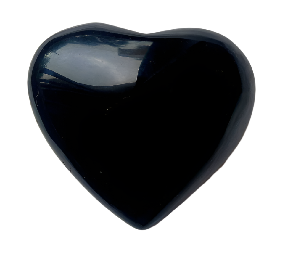 330g Obsidian Crystal Heart