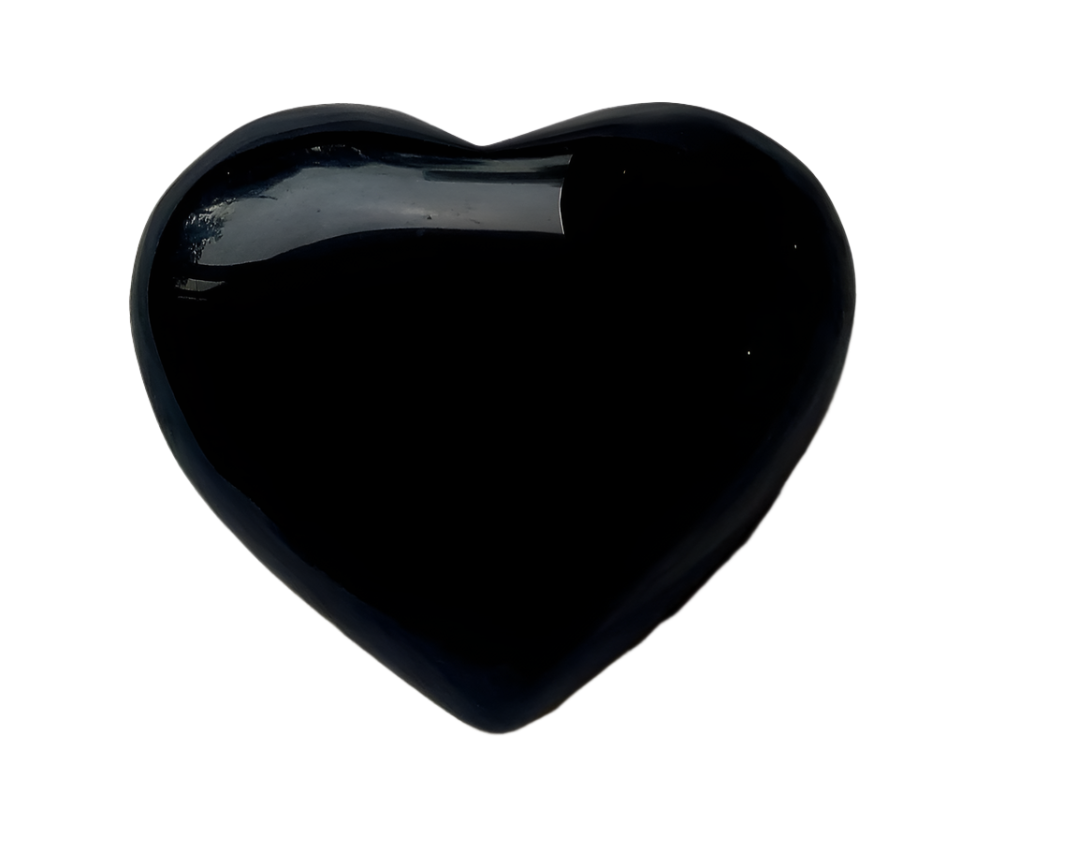 330g Obsidian Crystal Heart