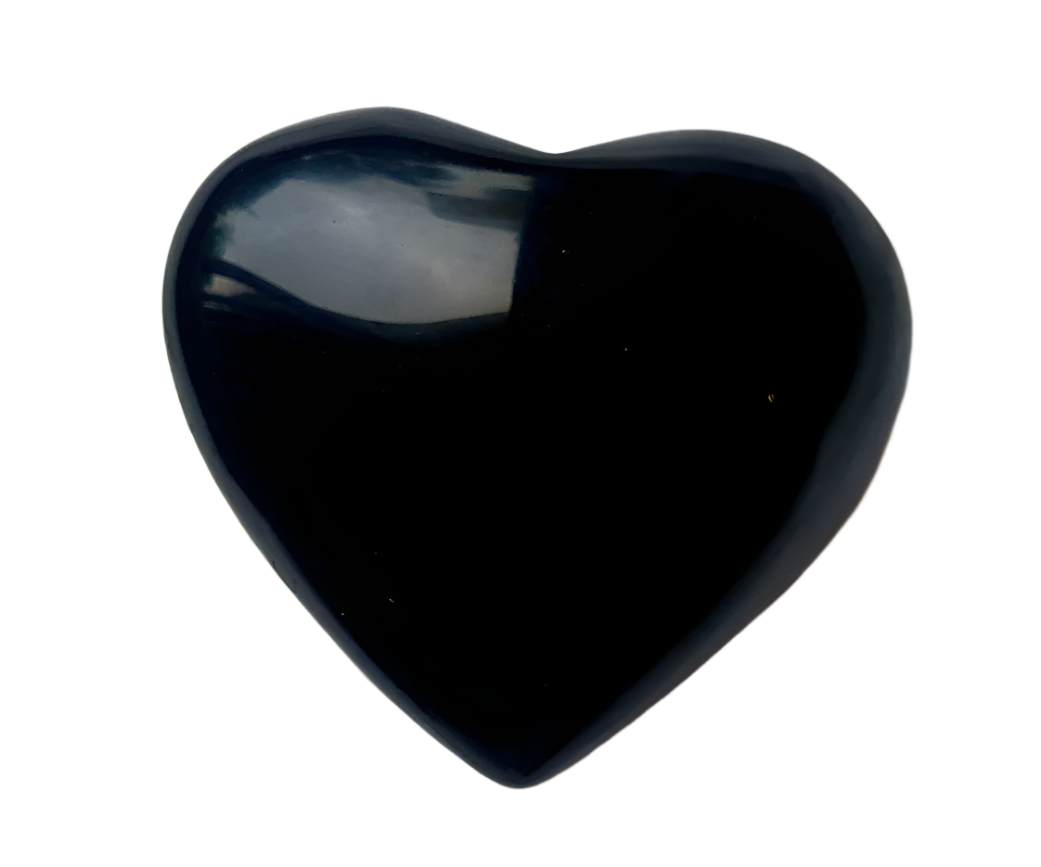330g Obsidian Crystal Heart